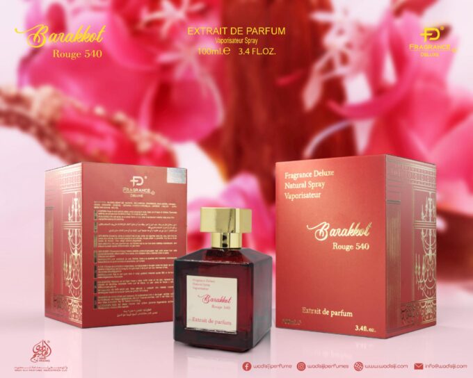 Barakkat Rouge 540 Extrait Parfum  בהשראת Baccarat Rouge 540 Extrait de Parfum 100ML